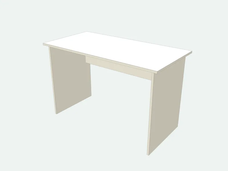 Desk plan in 3D