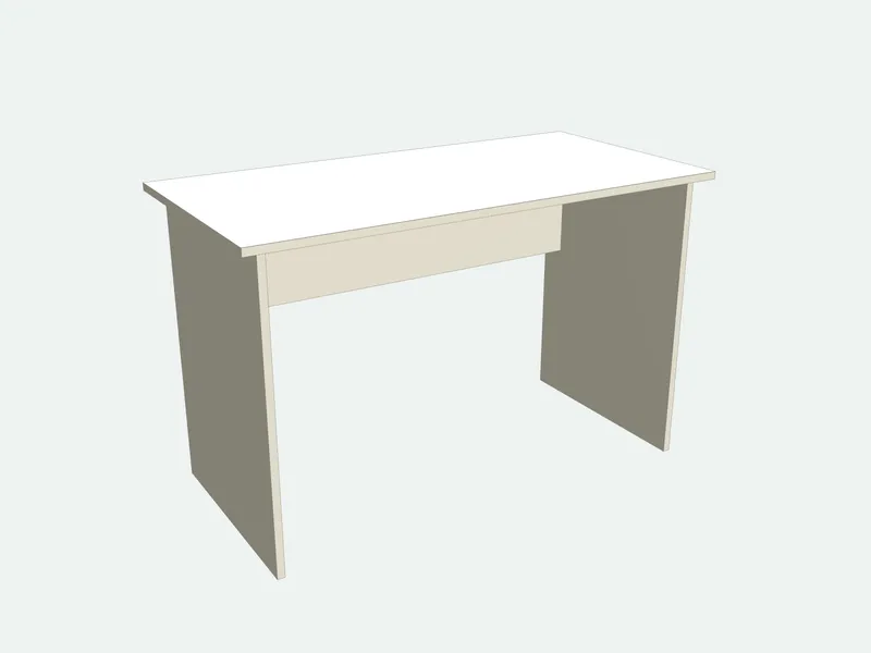 Desk seen from the other side