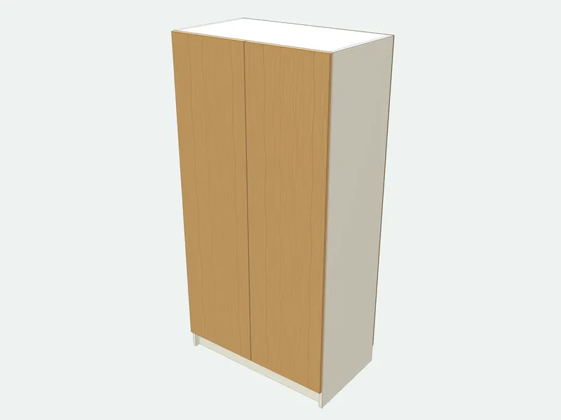 Garage cabinet plan in 3D