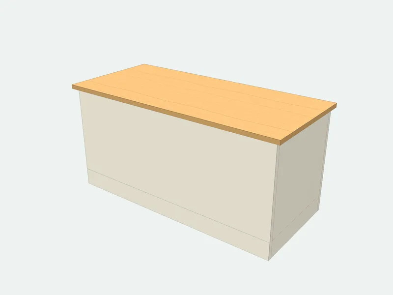Hope chest plan in 3D