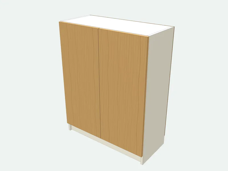 Shoe cabinet plan in 3D