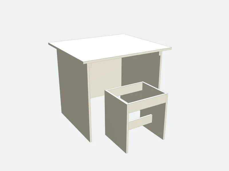 Shooting bench with the top and seat removed
