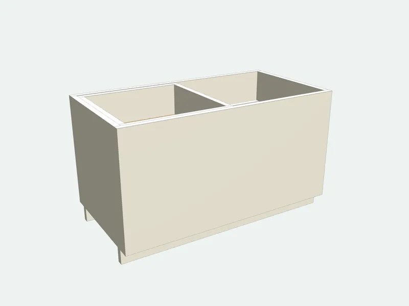 Tool chest with the lid removed