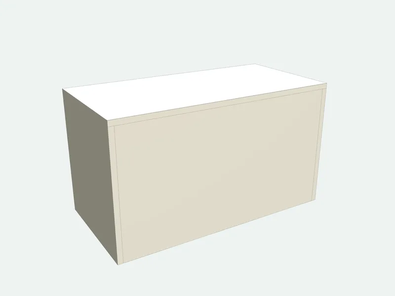 Toy box seen from the other side