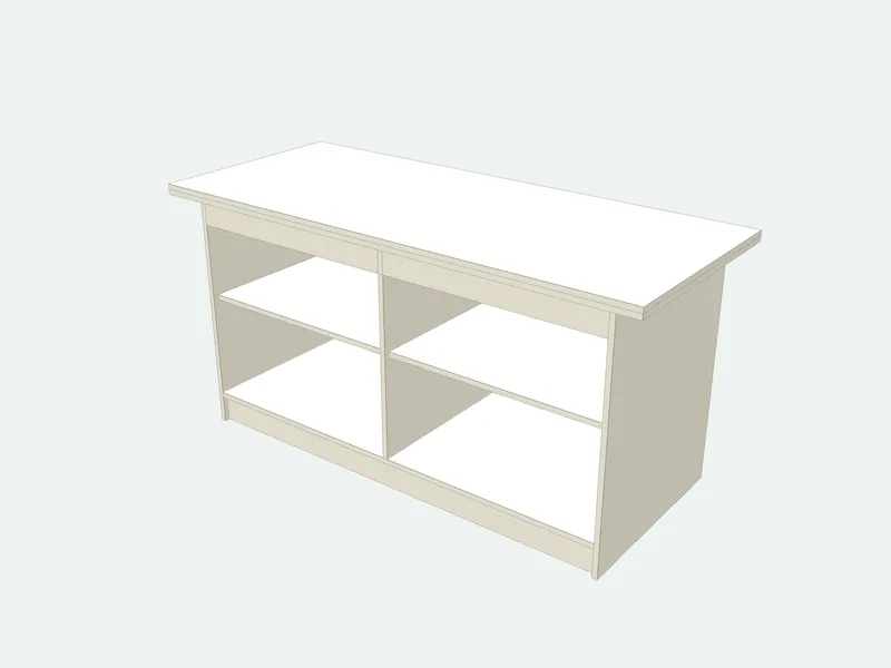 Workbench plan in 3D